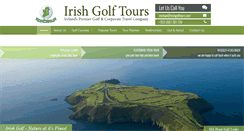 Desktop Screenshot of irishgolftours.com